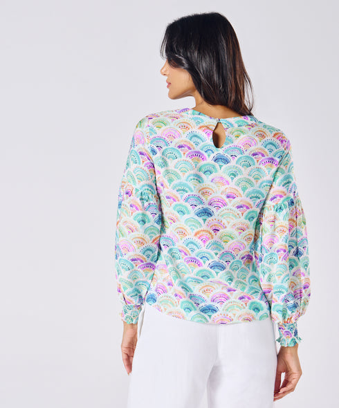 Long Sleeve Printed Top