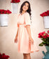 Gathered Chiffon Elegant Dress