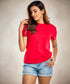 Red Crew Neck T Shirt