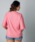 Floral Print Oversize Pink Tshirt