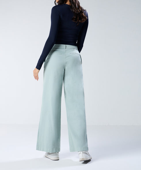 Mint Green Twill Pant (Long length)