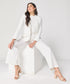 White Flared Formal Pant