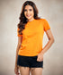Orange Crew Neck T Shirt