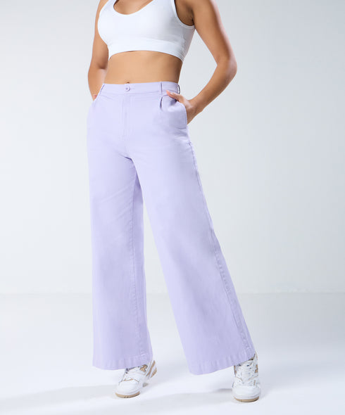 Lavender Pleated Pant (Short length)