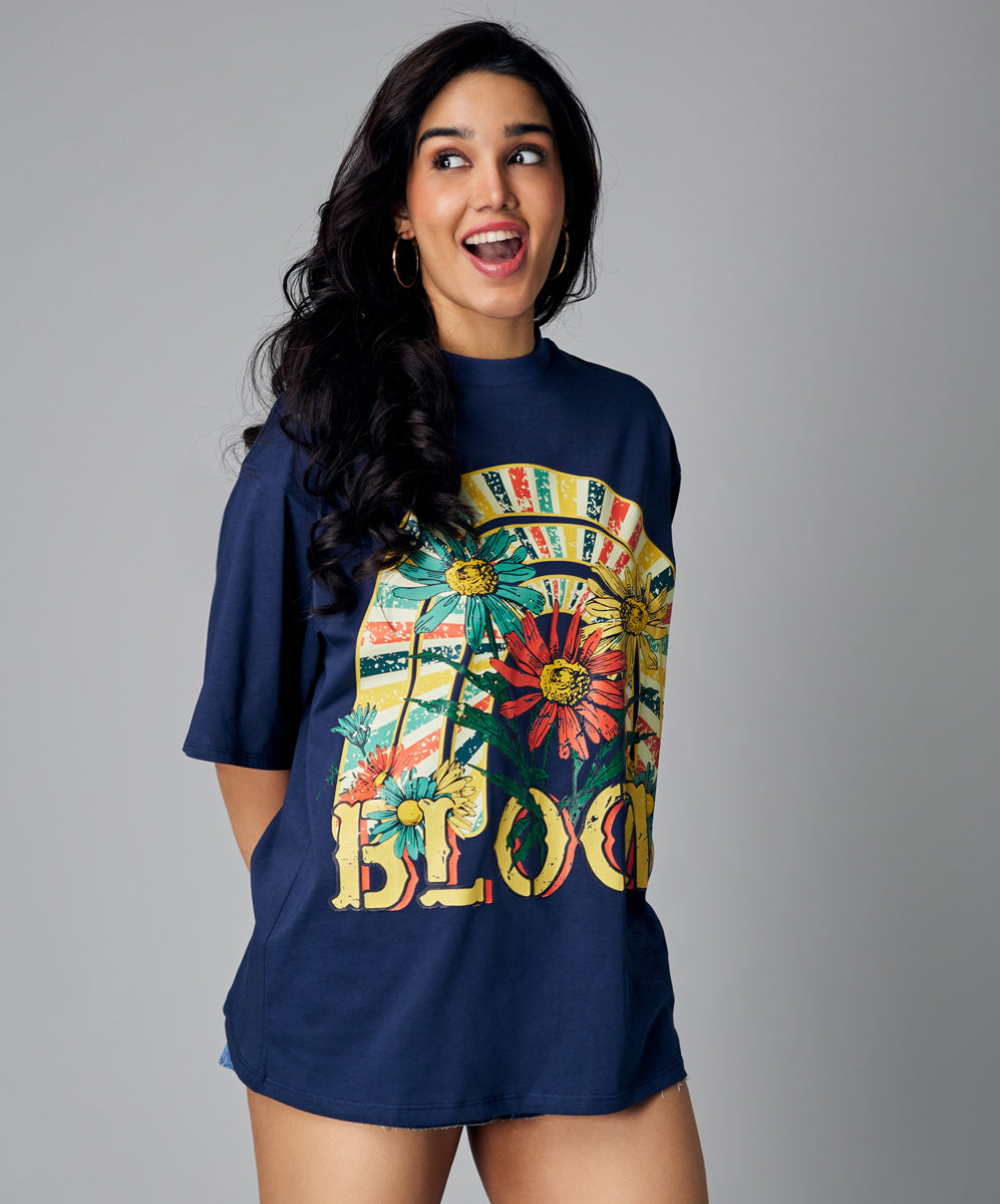 Bloom Oversized Basic Shirt - Banana Palm