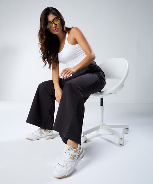 Black Twill Pant (Long length)