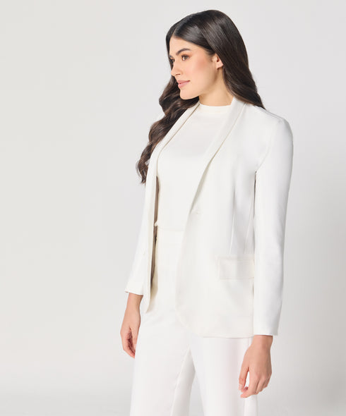 White Oversized Every Day Blazer