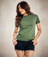 Forest Green Crew Neck T Shirt