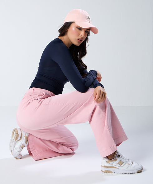 Pink Pleated Pant (Short length)