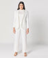 White Flared Formal Pant