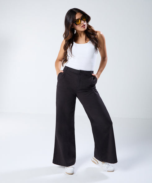 Black Twill Pant (Long length)