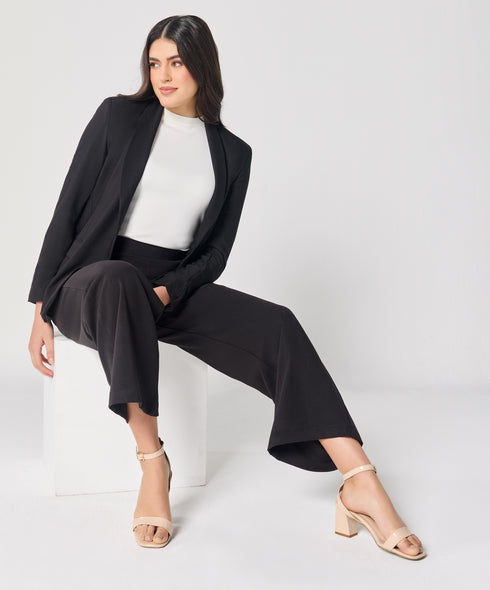 Black Flared Formal Trouser