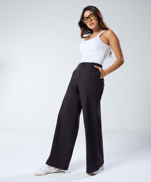 Black Twill Pant (Long length)