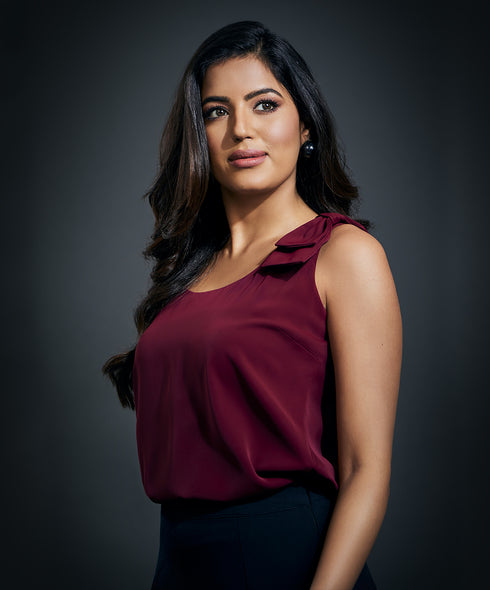 Strap Bow Sleeveless Top-Red