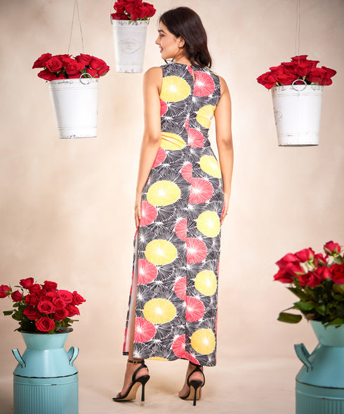 Side Slit Sleeveless Bodycon Dress