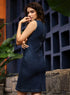 Sleeveless Bodycon Denim Dress With Dart