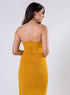 Yellow Tube Dress With A Side Opening