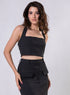 Ponte Skirt And Top Set Black - Skirt