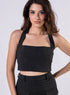 Ponte Skirt And Top Set - Black