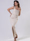 Ponte Skirt And Top Set - Beige