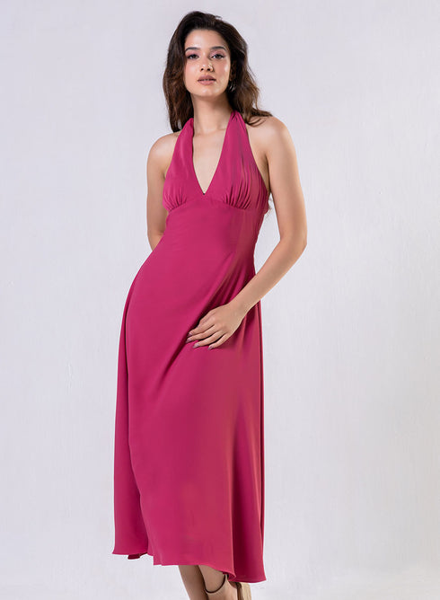 Sleeveless Empired Line Chiffon Dress