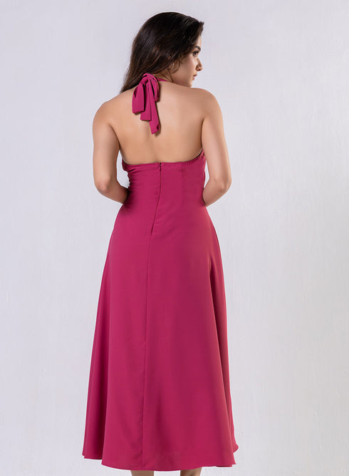 Sleeveless Empired Line Chiffon Dress