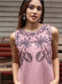 Sleeveless Embroidered Top