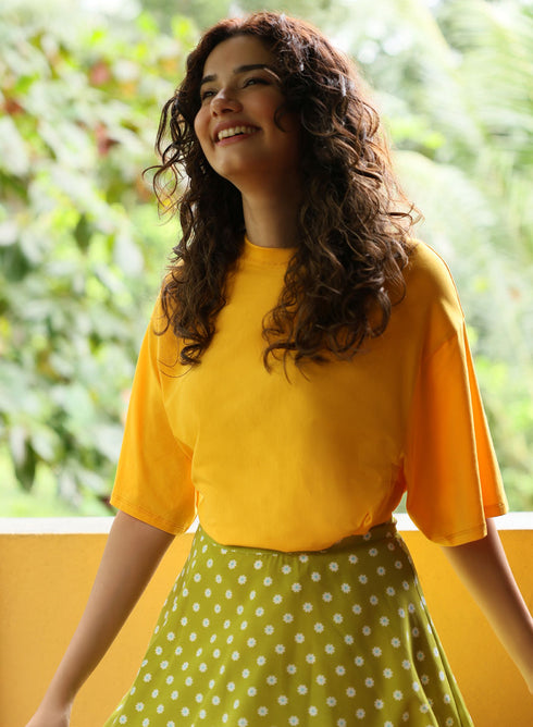 Oversized Mustard T-shirt
