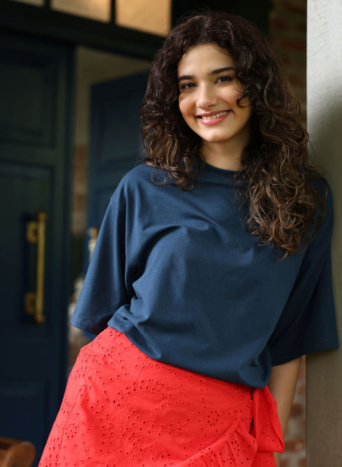 Oversized Navy Blue T-shirt