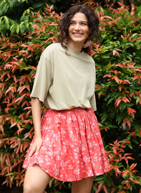 Oversized Cream Green T-shirt