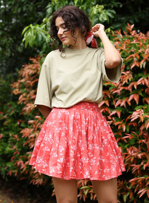 Oversized Cream Green T-shirt