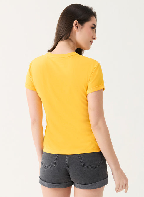 Bird Printed Crew Neck T-shirt