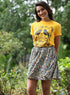 Bird Printed Crew Neck T-shirt