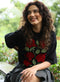 Red Rose Printed Oversized T-shirt