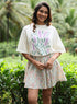 Lavender Printed Oversized T-shirt