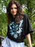 Blue Butterfly Printed T-shirt