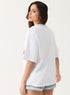 Floral Printed Oversized White T-shirt