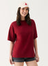 Maroon Oversized T-shirt