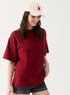 Maroon Oversized T-shirt