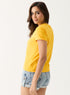 Yellow Sleeve Turn Up T-shirt