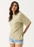 Oversized Cream Green T-shirt