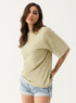 Oversized Cream Green T-shirt