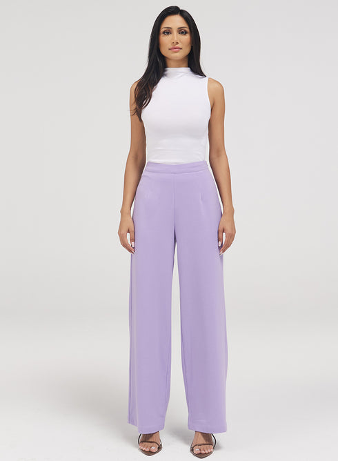 Flared Leg Formal Pant - Lavender