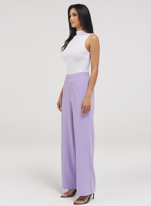 Flared Leg Formal Pant - Lavender
