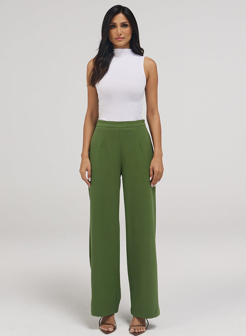 Vineyard Green Flared Formal Pant