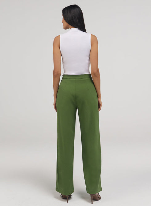 Vineyard Green Flared Formal Pant