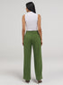 Flared Leg Formal Pants - Green