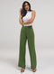 Flared Leg Formal Pants - Green