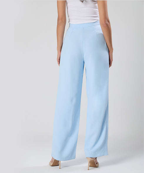 Flared Leg Formal Pant Sky Blue