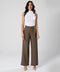 Flared Leg Formal Dark Khaki Pant